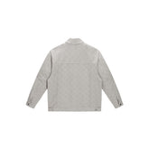 Men's Gray-Green Textured Jacquard Jacket